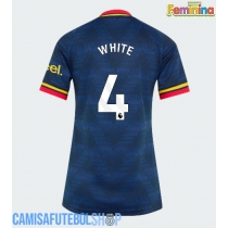 Camisa de time de futebol Arsenal Ben White #4 Replicas 2º Equipamento Feminina 2026-27 Manga Curta